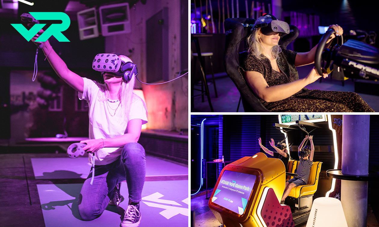 Virtual Reality games (60 min) bij A´DAM VR Game Park