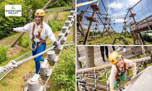 Eintritt Kletterpark Adventure Valley + 5 Fahrten Alpine Coaster