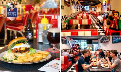 2-gangenlunch bij American Steakhouse Betty Boop
