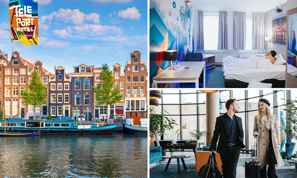 Übernachtung für 2 oder 4 Personen + Parkplatz in Amsterdam