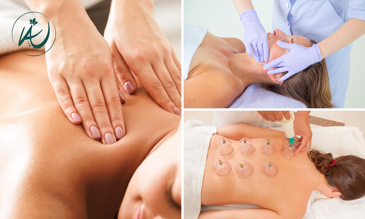 Ontspanningsmassage of cupping naar keuze evt. met energetische healing (60 min)