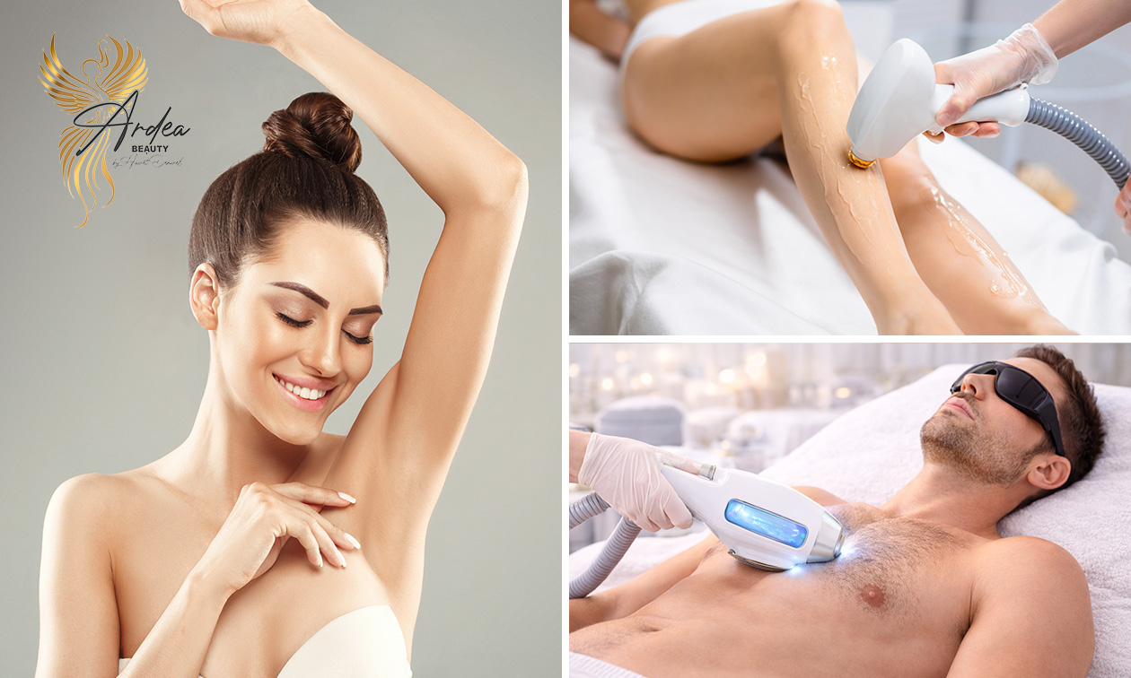 6x Laser-Haarentfernung für 1 Zone nach Wahl für Frauen und Männer