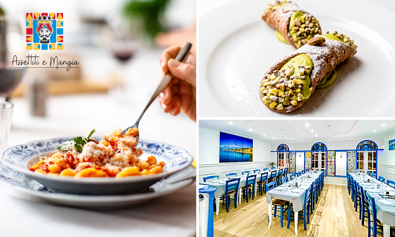 Menu sicilien en 2 ou 3 services à la carte au cœur de Bruxelles