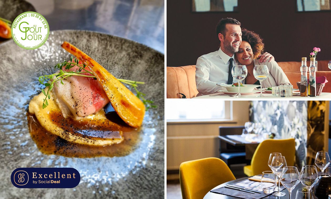 Menu à l'aveugle en 3, 4 ou 5 services au coeur du Vieux-Lille