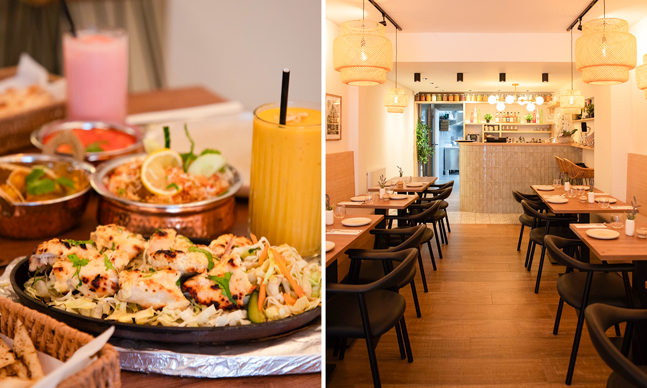 Indiase 2- of 3-gangenlunch of -diner à la carte + bijgerechten