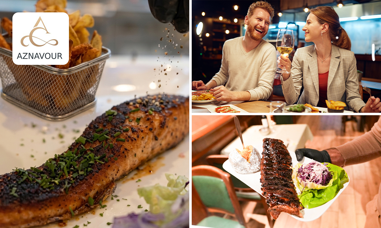 2- of 3-gangendiner à la carte bij Aznavour Resto