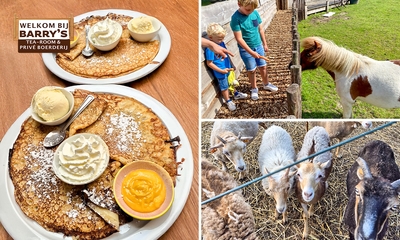 Entree kinderboerderij + reuzepannenkoeken + drankje of halloweentocht + reuzepannenkoek