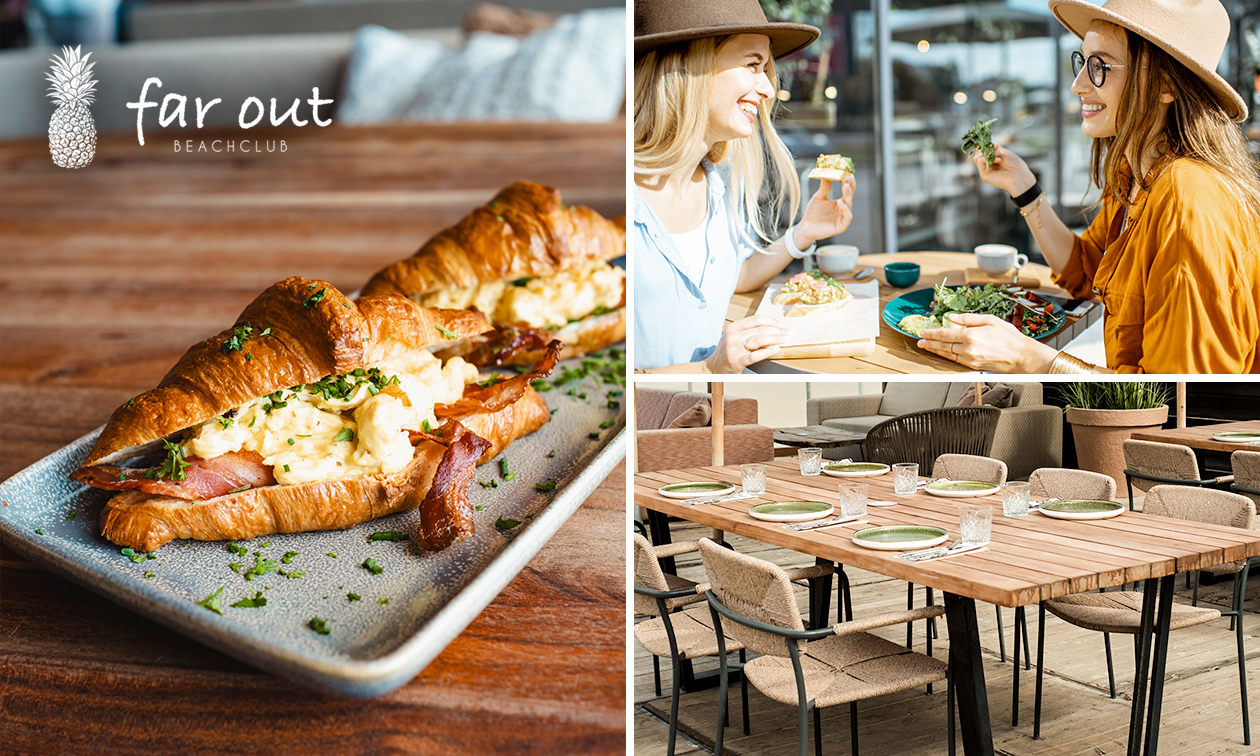 Ontbijt à la carte bij Beachclub Far Out