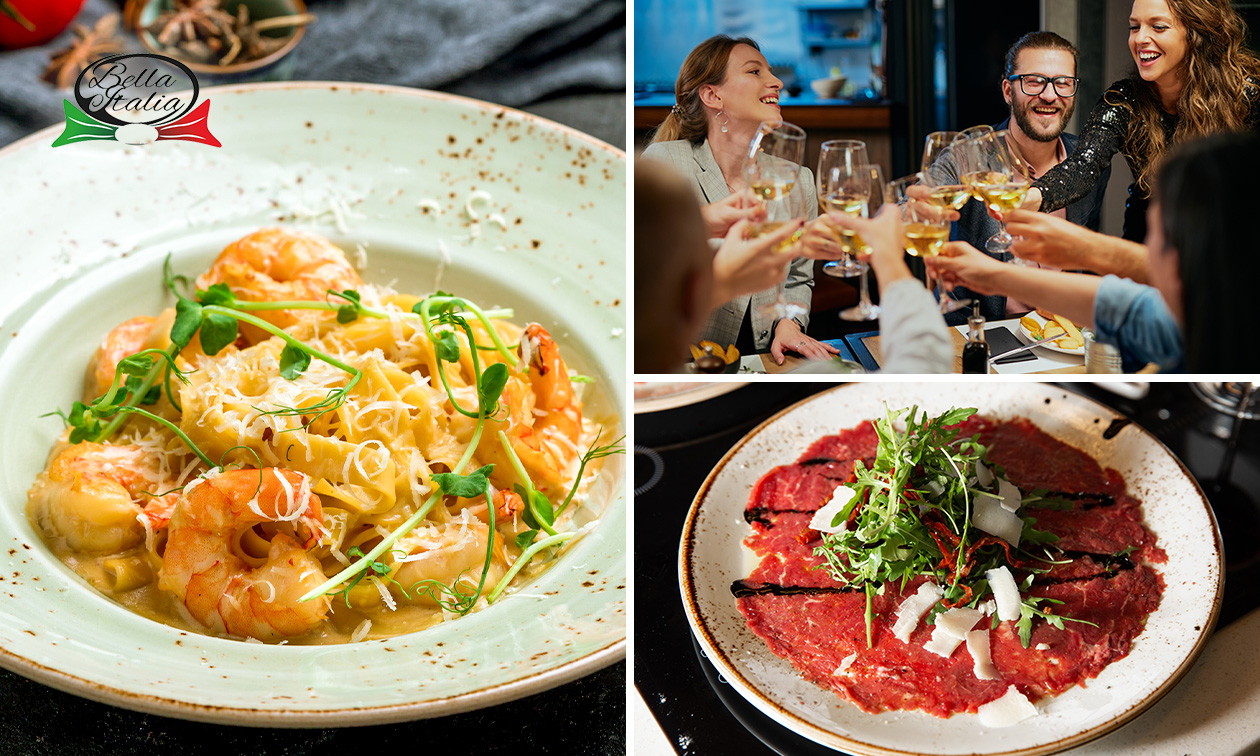 Menu en 2 ou 3 services à la carte au Bella Italia