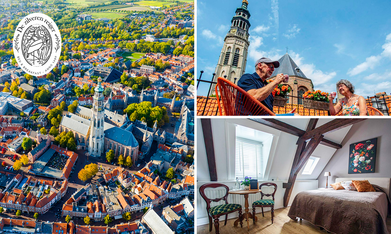 Übernachtung(en) für 2 + Frühstück + Willkommensgetränk + Late Check-out im Middelburg