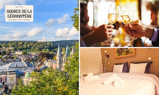 Nuit pour 2 + verre de bienvenue + coupe de bulles près de Spa
