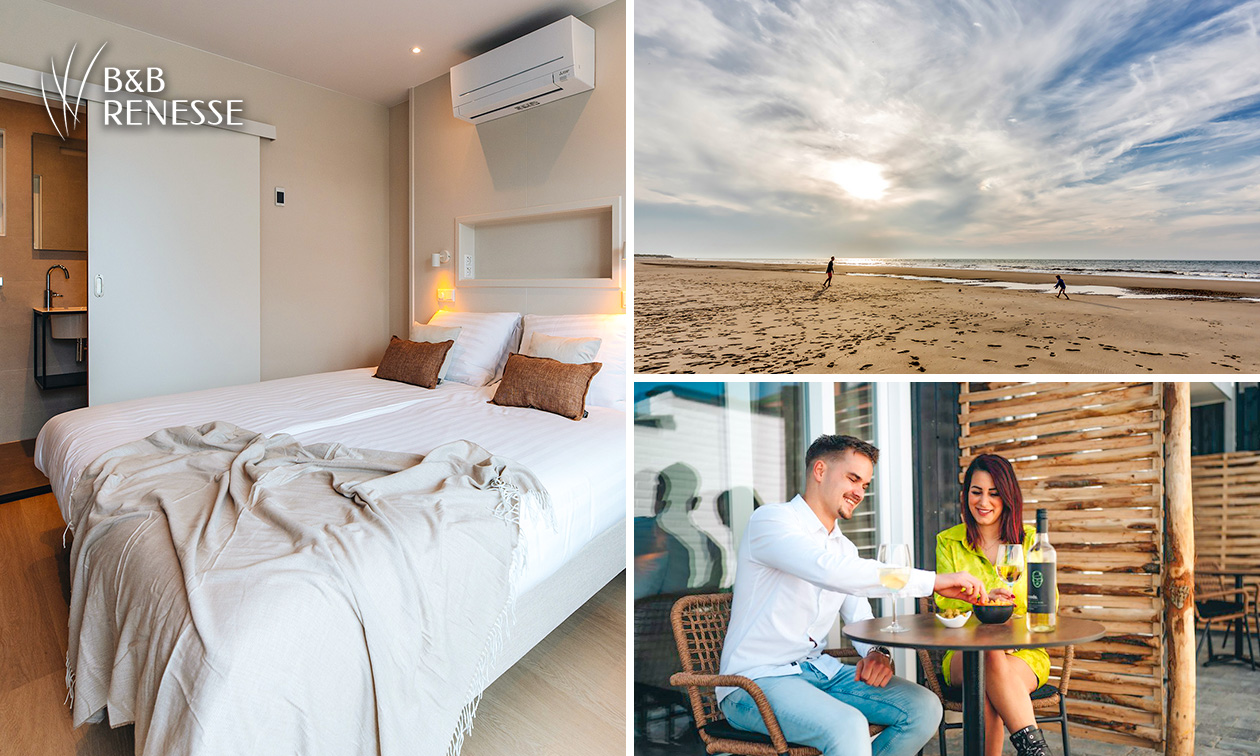 1 oder 2 Übernachtung(en) für 2 + Flasche Wein in Renesse am Meer