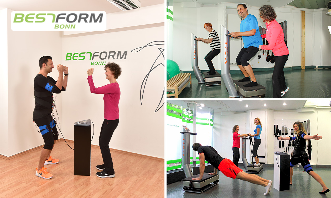 2x EMS-Training oder 2 oder 4x Vibrationstraining + Beratung + opt. Kleidung in Bonn