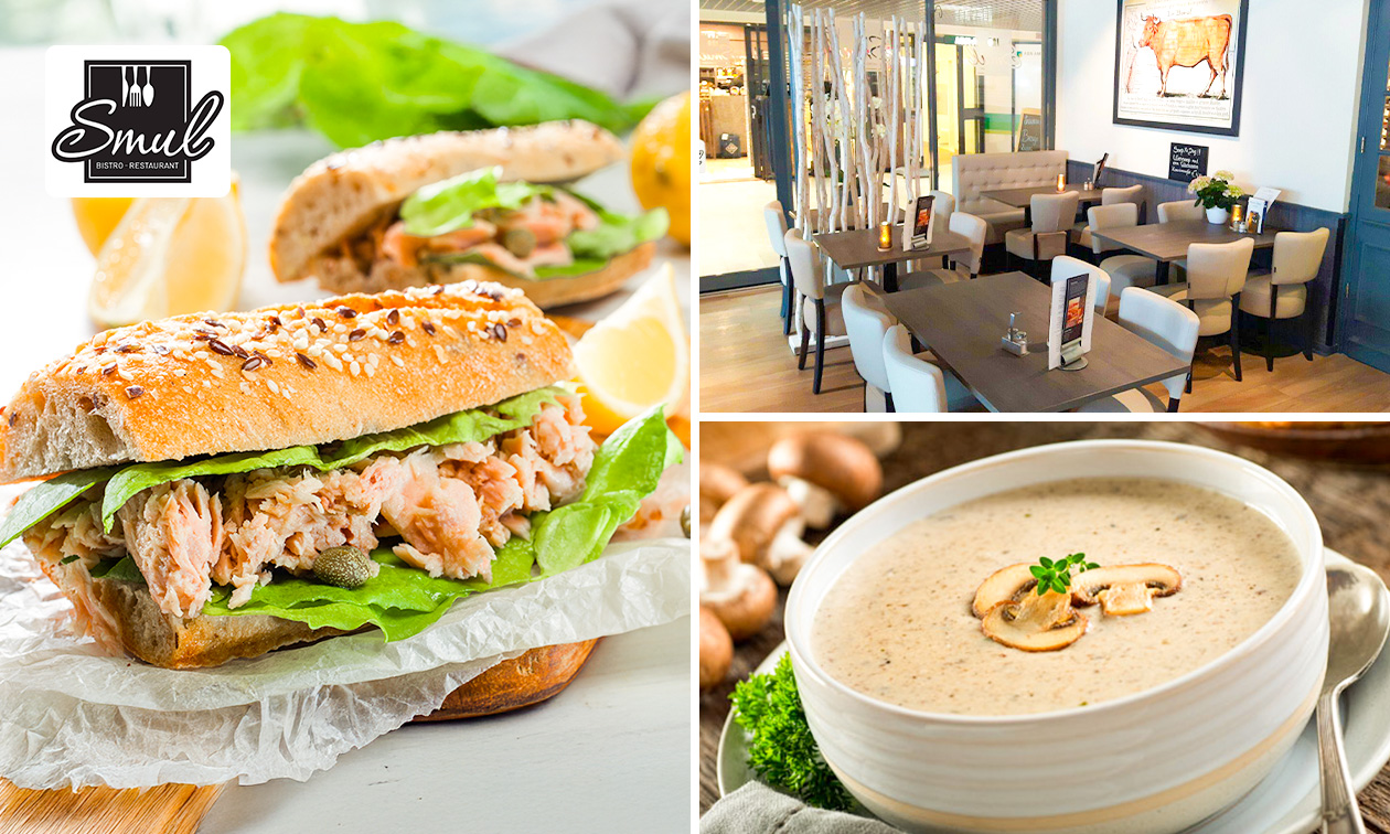 2-gangen keuzelunch bij Bistro Smul