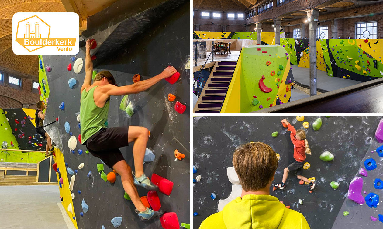 Anfängerkurs (60 min) oder freies Bouldern (1 oder 2 Erwachsene + 2 oder 3 Kids) inkl. Schuhe