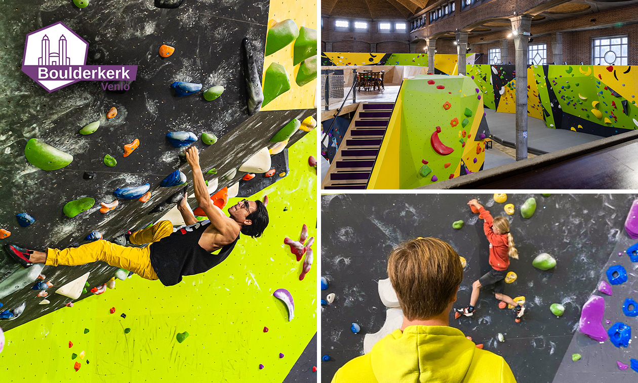 Freies Bouldern + Leihschuhe in der Boulderkerk Venlo