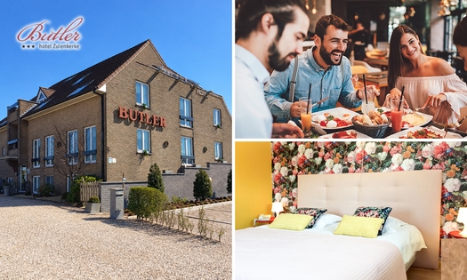 Übernachtung für 2 + Frühstück + Late Check-out + Parkplatz + Glas Cava bei Brügge