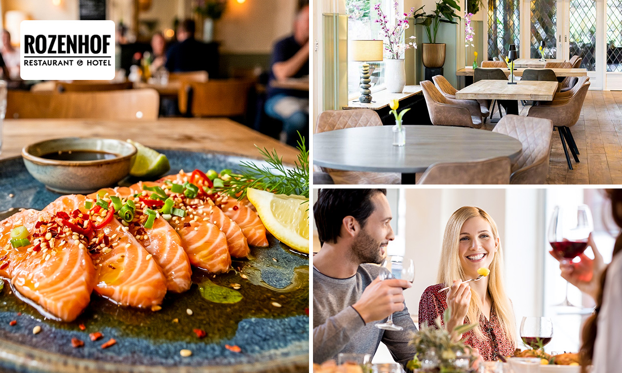 2-gangen shared dining-diner bij Boutique Hotel Rozenhof