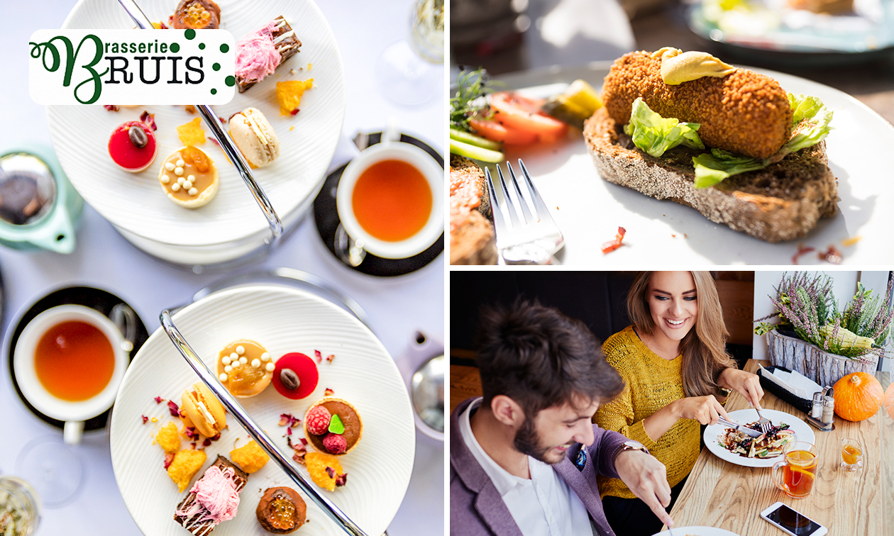 Frühstück nach Wahl, 2-Gänge-Mittagsmenü oder Brunch mit Etagere in der Brasserie Bruis