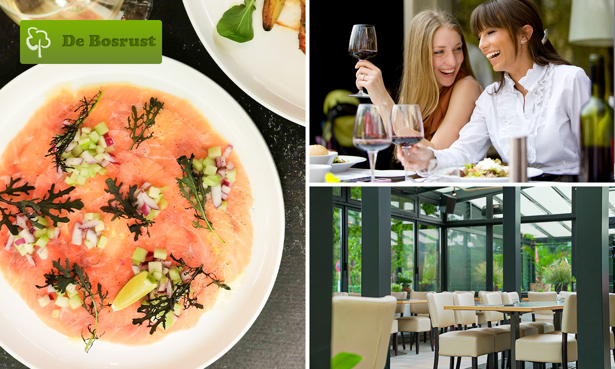 3-gangen keuzediner of -lunch bij Brasserie De Bosrust