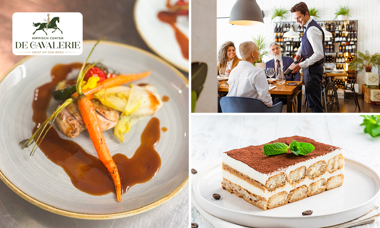 3-gangenlunch of -diner à la carte bij Brasserie De Cavalerie