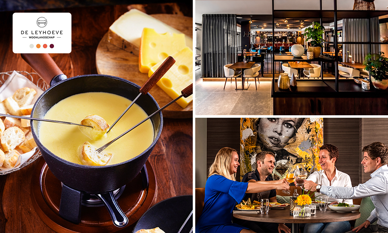 Kaasfondue bij Brasserie de Leyhoeve