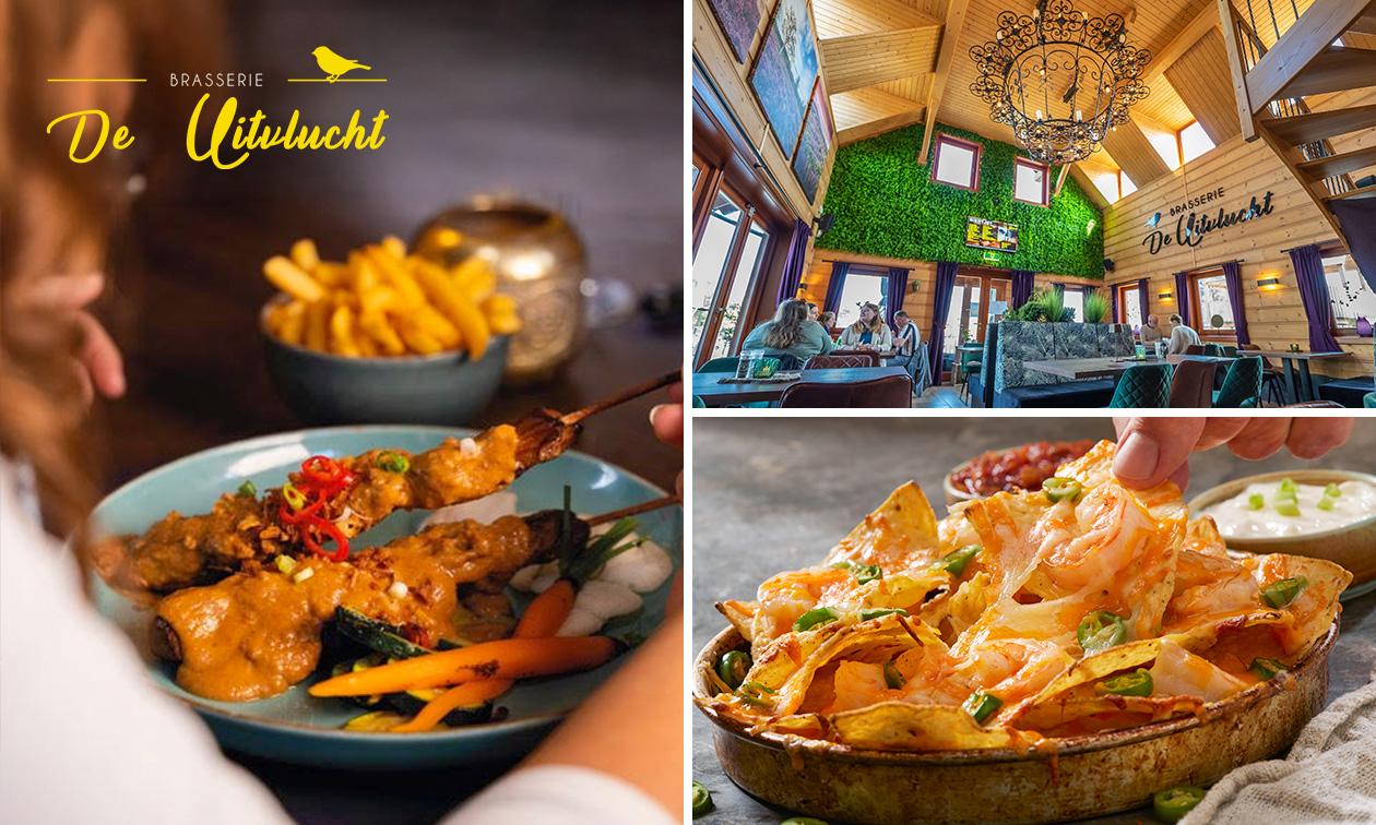 3-Gänge-Menü nach Wahl in der Brasserie De Uitvlucht
