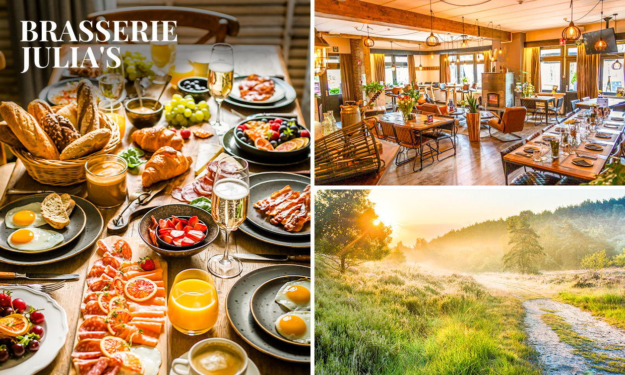 Luxe ontbijt + glas cava aan het Nationaal Park Hoge Kempen