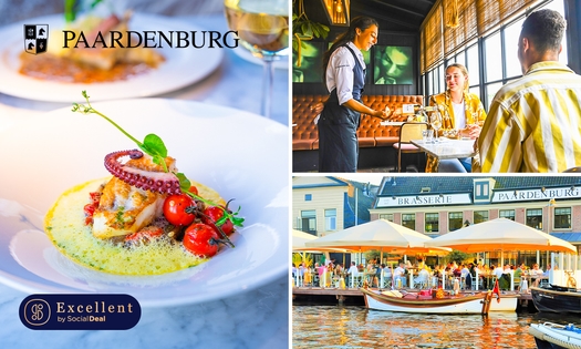 3-gangen keuzediner bij Brasserie Paardenburg aan de Amstel