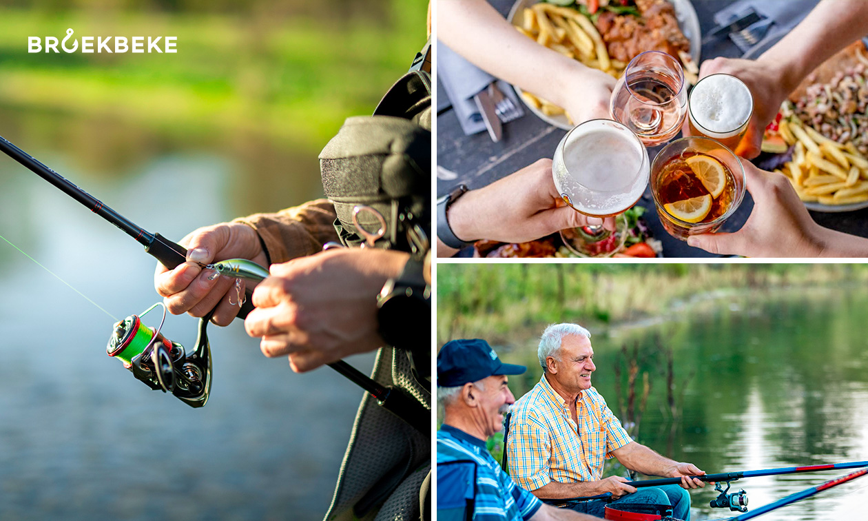 Visarrangement (4 uur) + gerecht naar keuze bij Broekbeke