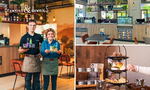 Ontbijtplank + drankje naar keuze of high tea bij Brownies&downieS Almere-Stad