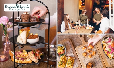 Luxe lunchplank, high tea of high wine bij Brownies&downieS