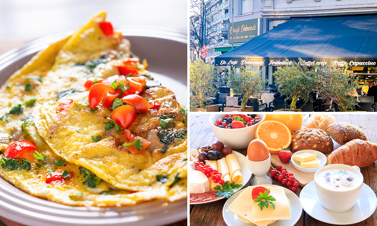 Kleines Frühstück oder Omelette nach Wahl