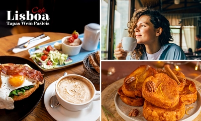 Frühstück nach Wahl bei Café Lisboa in der Düsseldorfer Altstadt