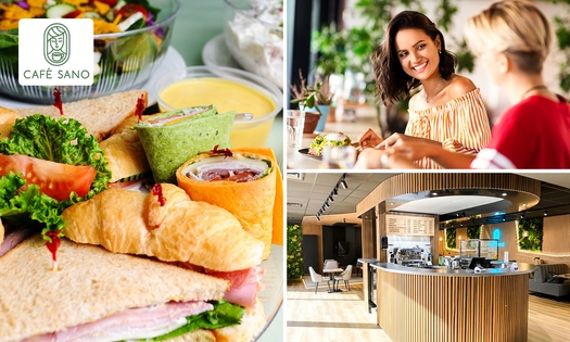 Frühstücksplatte oder Quiche + Salat + Pancake im Café Sano