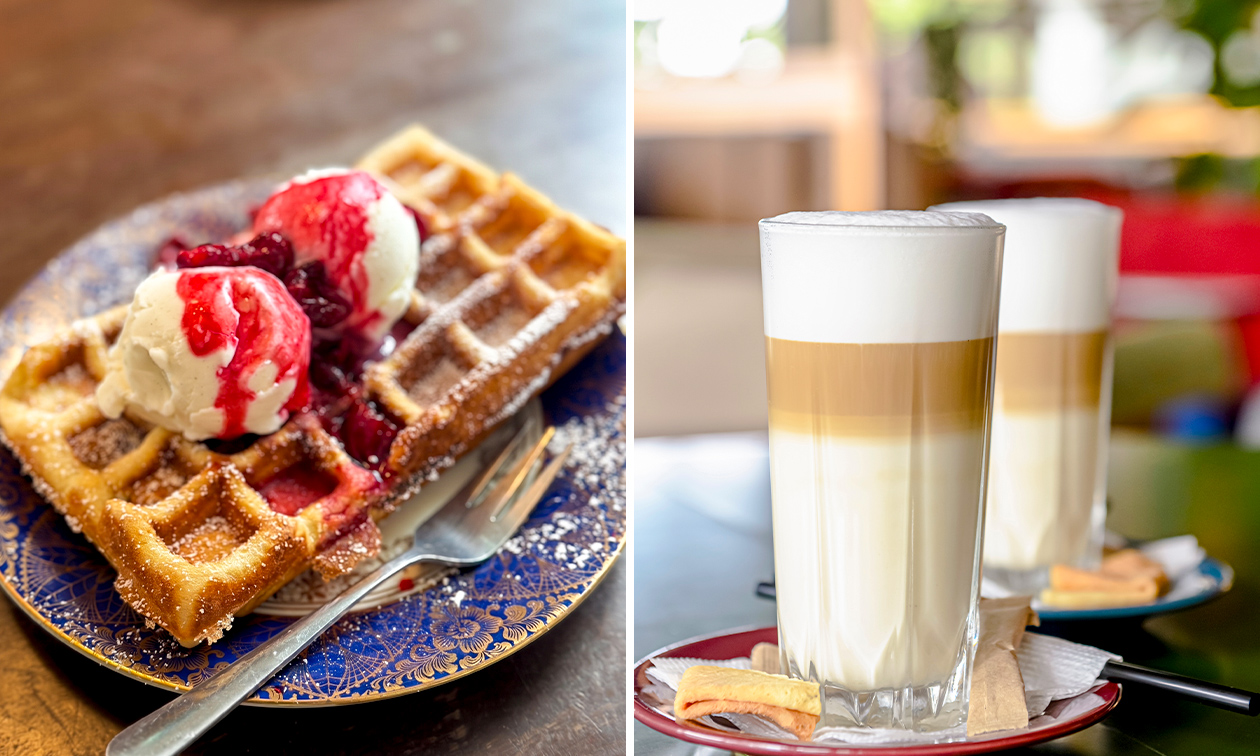 Belgische Waffel inklusive Heißgetränk nach Wahl in Aachen