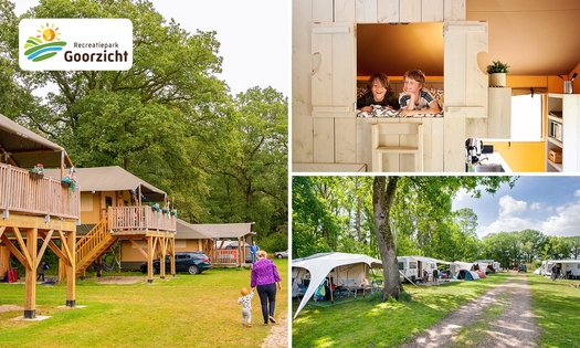 Kampeerplek of accommodatie (3, 5 of 7 nachten) voor 2 tot 7 personen