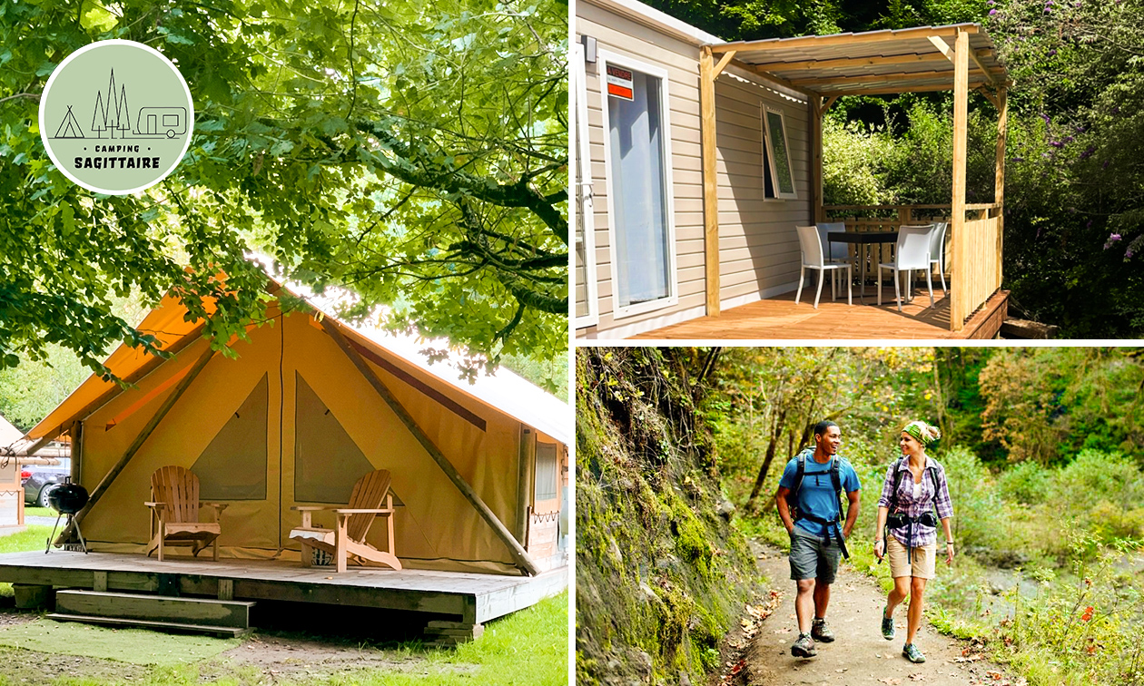 2 Übernachtungen für 2 auf einem Campingplatz + Strom + Bettwäsche in den belgischen Ardennen