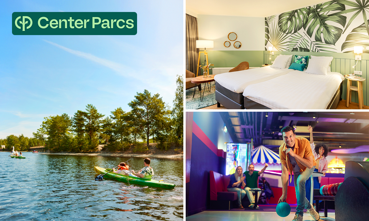 1 oder 2 Übernachtung(en) für 2 + Frühstück im Center Parcs Hotel De Vossemeren