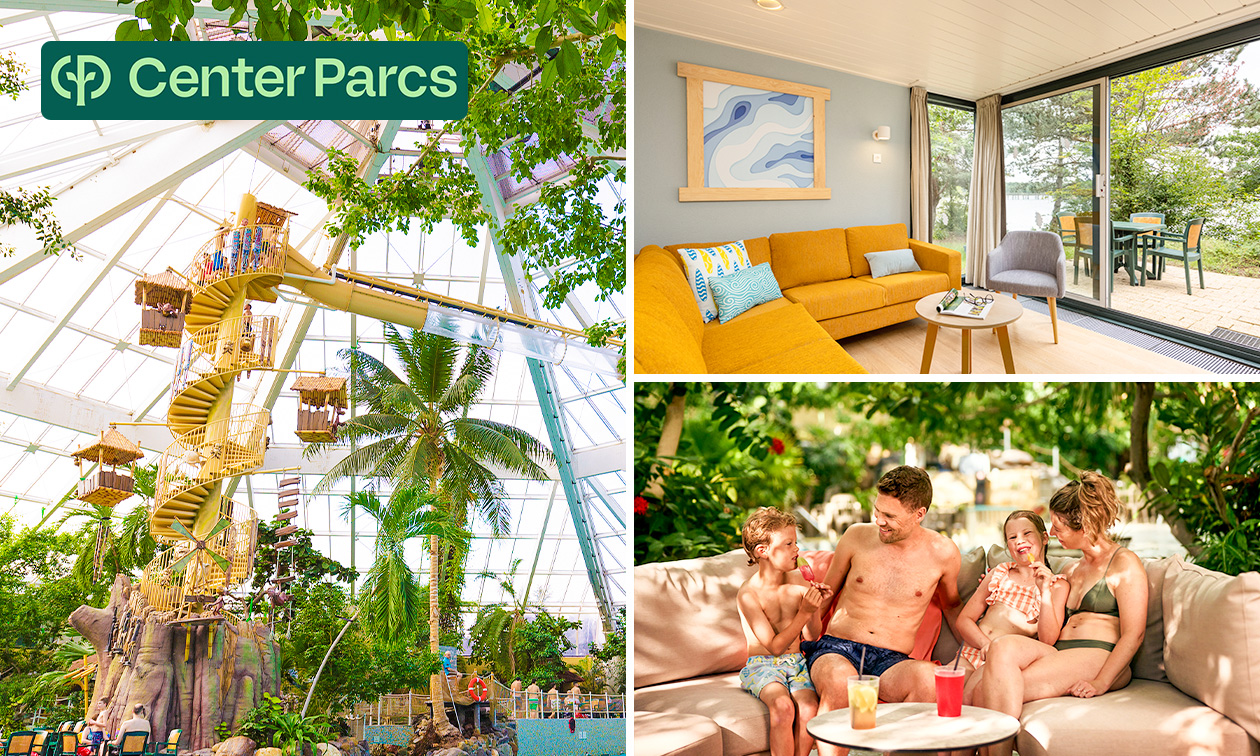 2, 3 oder 4 Übernachtungen für 4 bis 6 im Center Parcs De Vossemeren