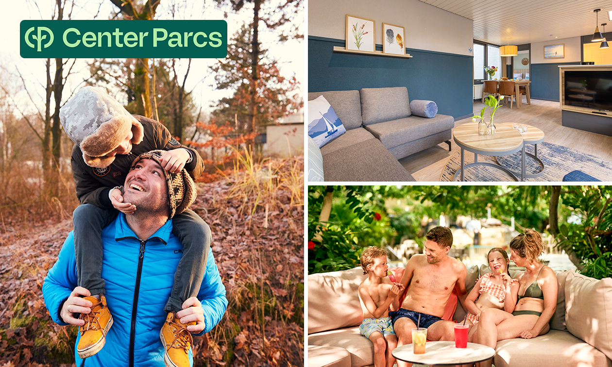 2, 3 ou 4 nuits pour 4 à 6 personnes au Center Parcs De Vossemeren