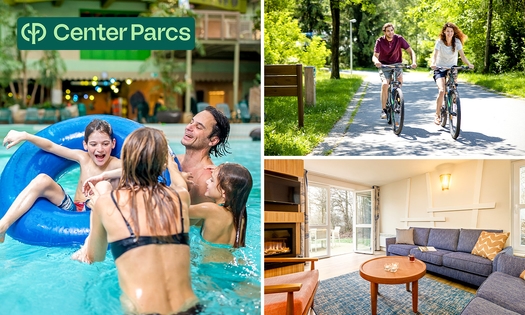 2, 3 of 4 overnachtingen voor 4 tot 6 personen in Center Parcs
