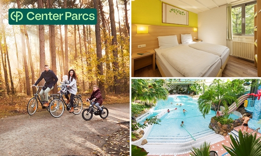 2, 3 oder 4 Übernachtungen für 4 bis 6 Personen im Center Parcs Limburgse Peel
