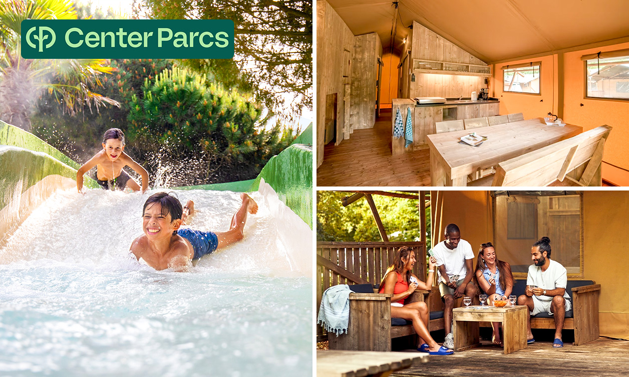 3 oder 4 Übernachtungen in einem Lodgezelt für 6 Pers. bei Center Parcs Port Zélande