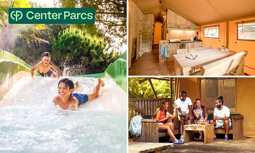 3 oder 4 Übernachtungen in einem Lodgezelt für 6 Pers. bei Center Parcs Port Zélande