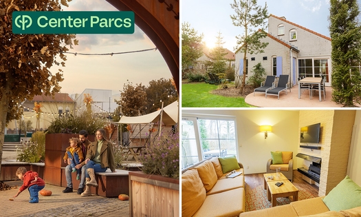 2, 3 ou 4 nuits pour 4 à 6 personnes au Center Parcs Port Zélande