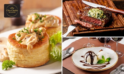 Menu en 3 services à la carte Chez Charles Brasserie