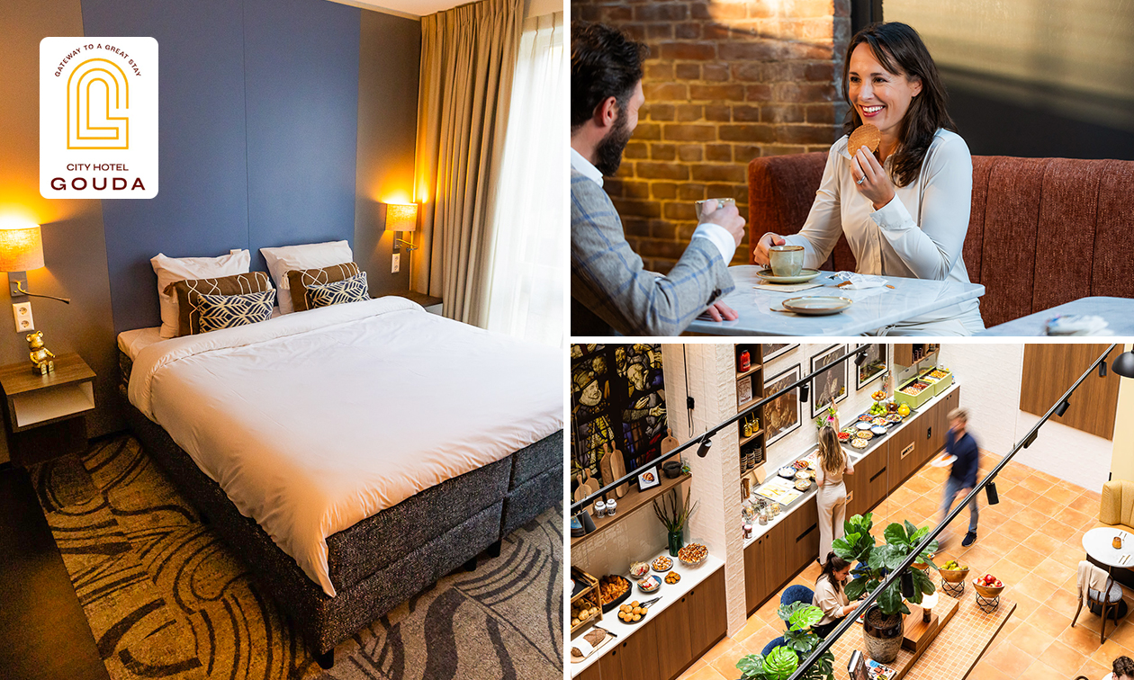 Übernachtung(en) für 2 + Frühstück + Late Check-out im Herzen von Gouda