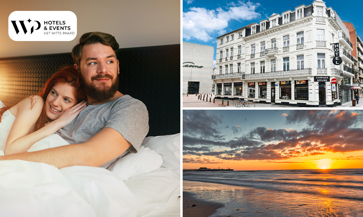 Übernachtung für 2 + Frühstück + Late Check-out im Herzen von Blankenberge