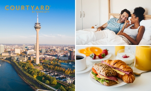 Nuit pour 2 + petit-déjeuner sur le port de Düsseldorf